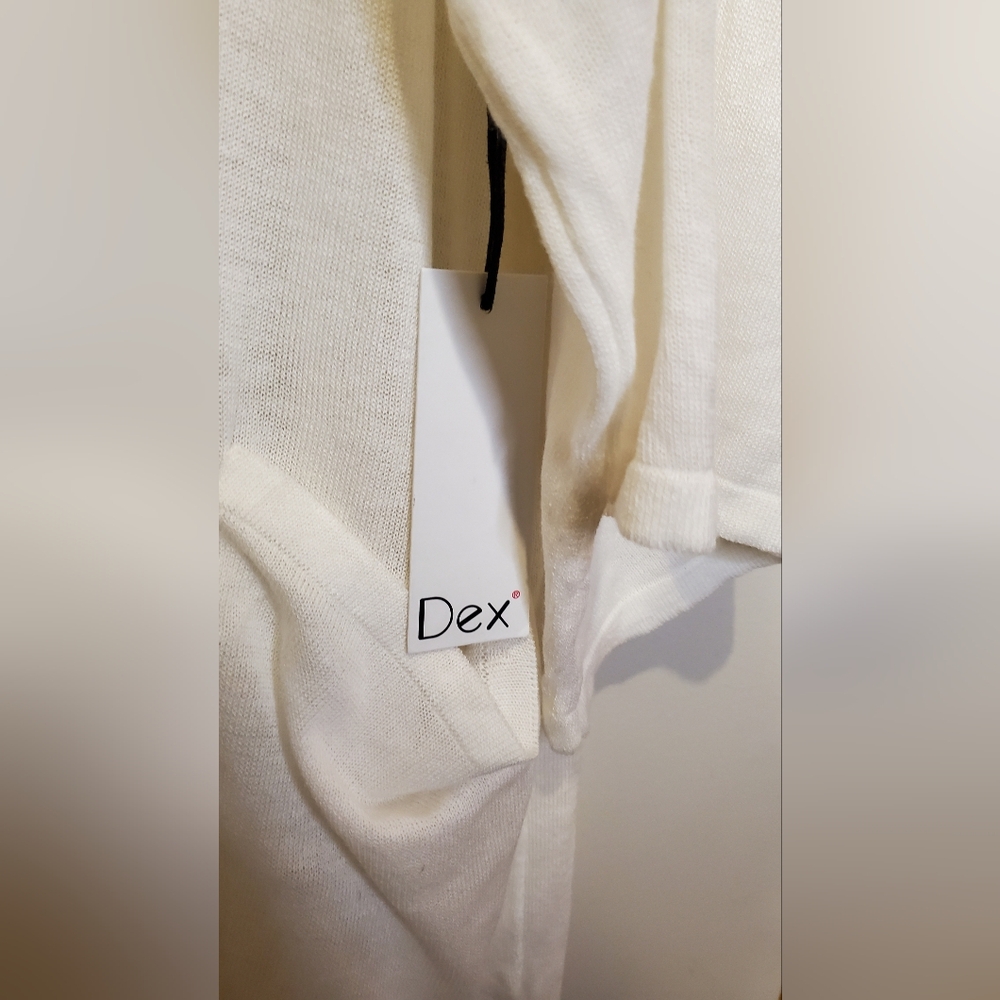 77. NWT - Dex Open Front Side Slit Long Cardigan with Pockets - Picture 7 of 11